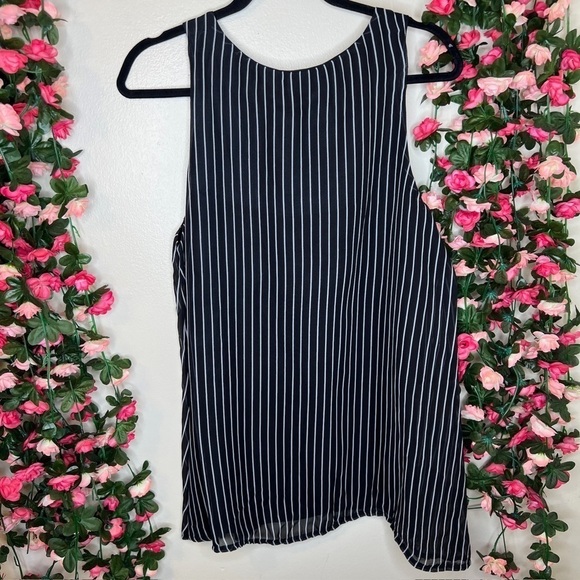 NWT Southern Stitch Black White Bohemian Spaghetti Strap Blouse Boho Western L - Picture 3 of 10